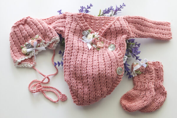 Crossover Onesie Dusty Rose 15-16