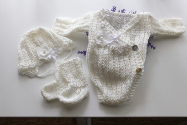 White Crossover Onesie set 18