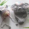Onesie Grey Mouse 8-9