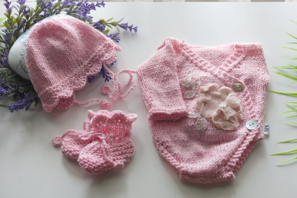 Crossover Onesie Pink 15-16
