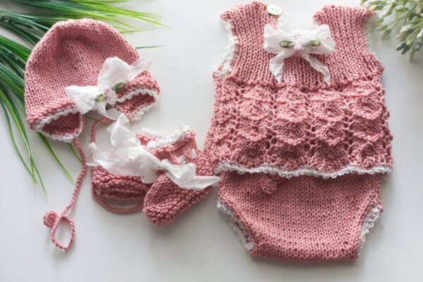 Singlet Dress Set Rose pink 15-16