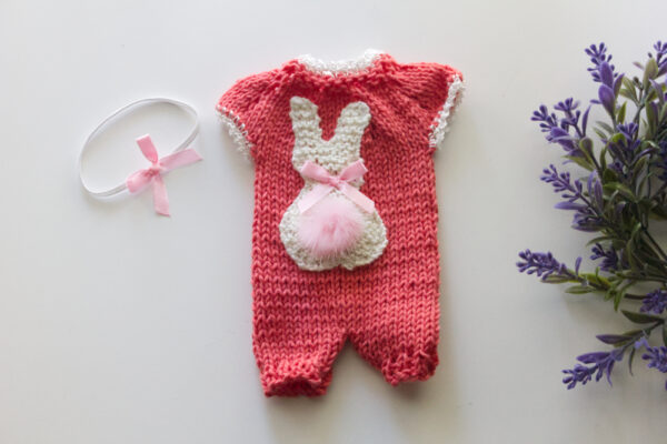 Onesie Bunny Pink 8-9
