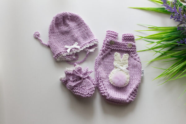 Lilac Bunny Onesie Set 13