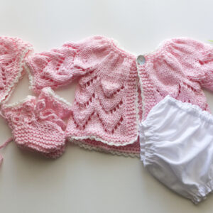 Lace Jacket Pink Set 16