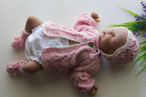 Lace Jacket Pink Set 16 - Image 4