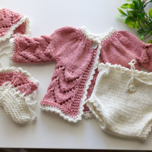 Lace Jacket Rose Pink Set 16-17