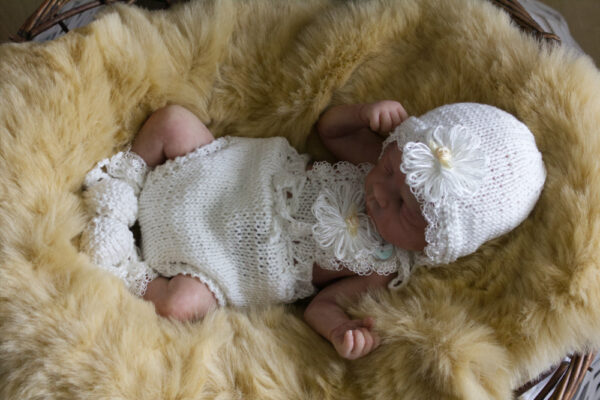 White Bib Daisy Onesie 15-16 - Image 2