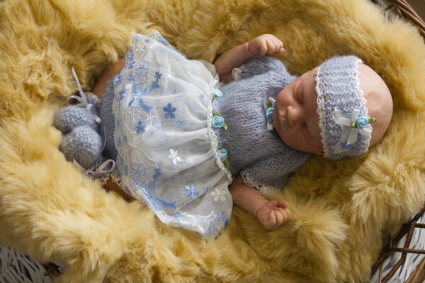 Blue Mohair Lace Dress Set 15-16 - Image 2