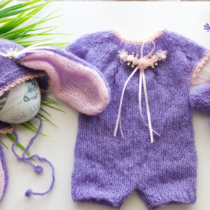 Purple Mohair Onesie Set 15-16