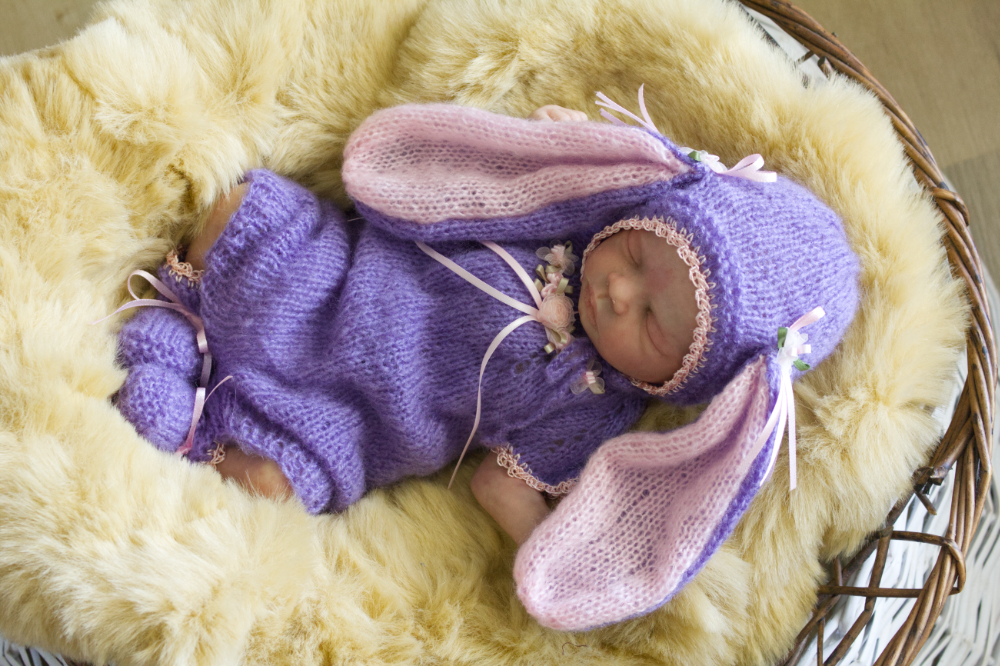 Purple Mohair Onesie Set 15-16 - Image 2