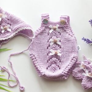 Lilac Pattern Onesie 15-16