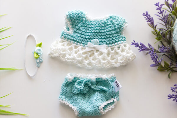 Teal Diaper set 8-9