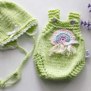 Mint Rainbow Onesie Set 13