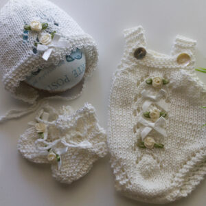 White Pattern Onesie 15-16