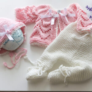 Pink and white Jacket Set 15-16