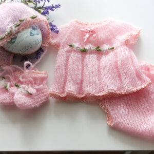 Pink Mohair Dress Set 15-16
