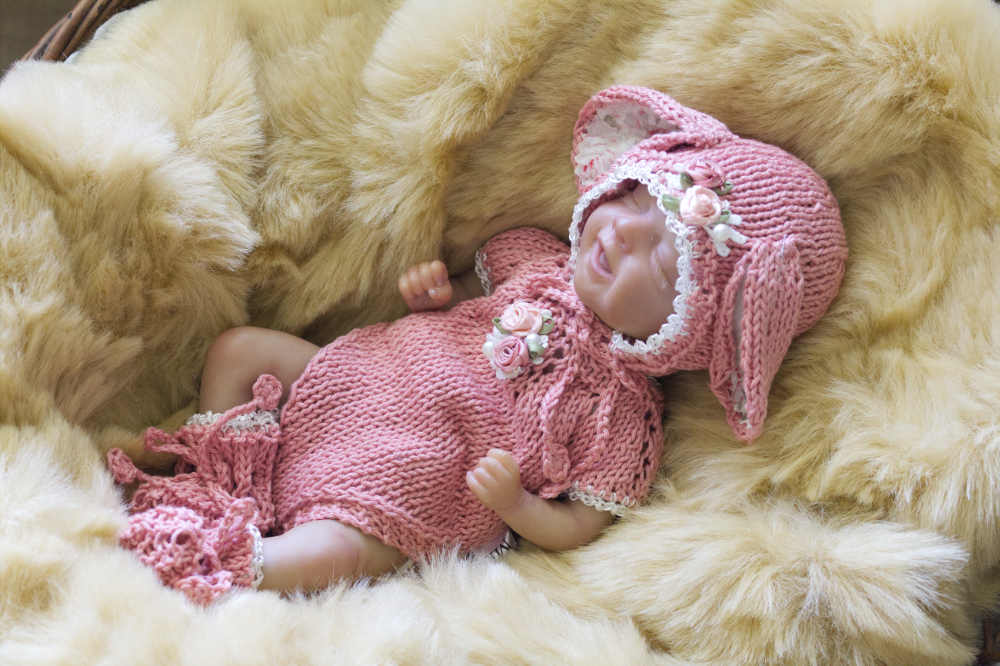 Rose Pink Bunny Onesie Set 13 - Image 2