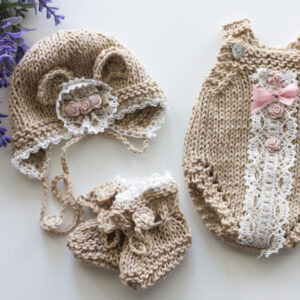 Brown Bear Onesie Set 12
