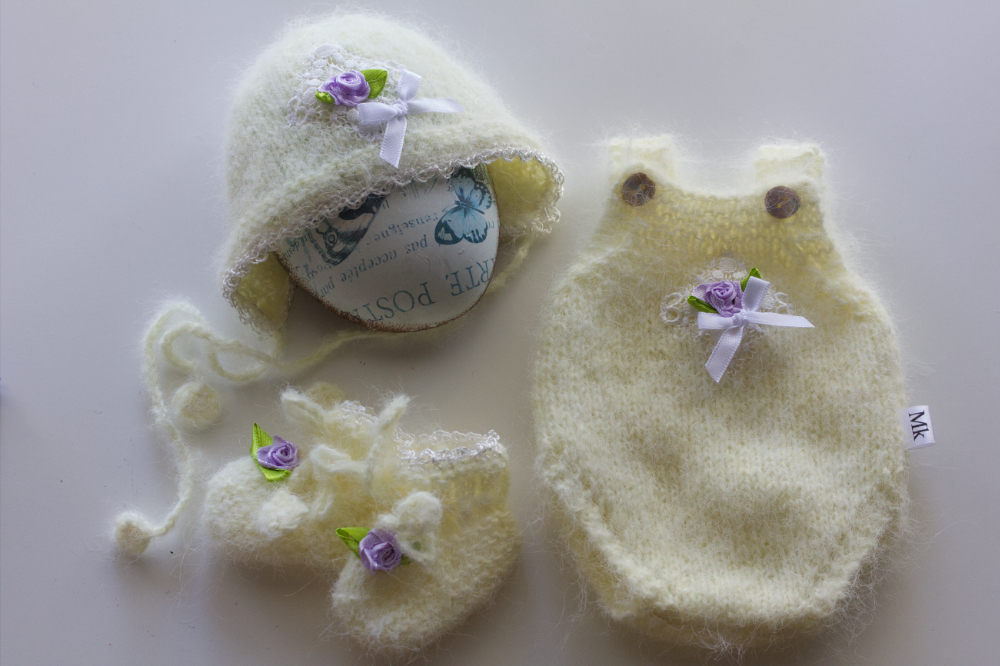 Lemon Mohair Onesie 14 inch