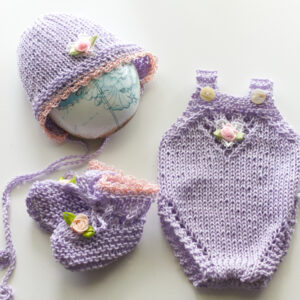 Lilac Heart Onesie 14 inch