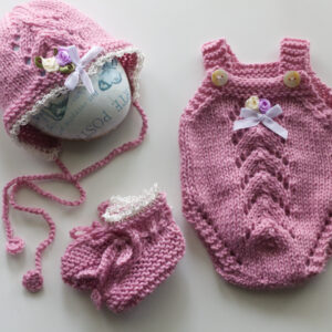 Dusty Rose Pattern Onesie 15-16