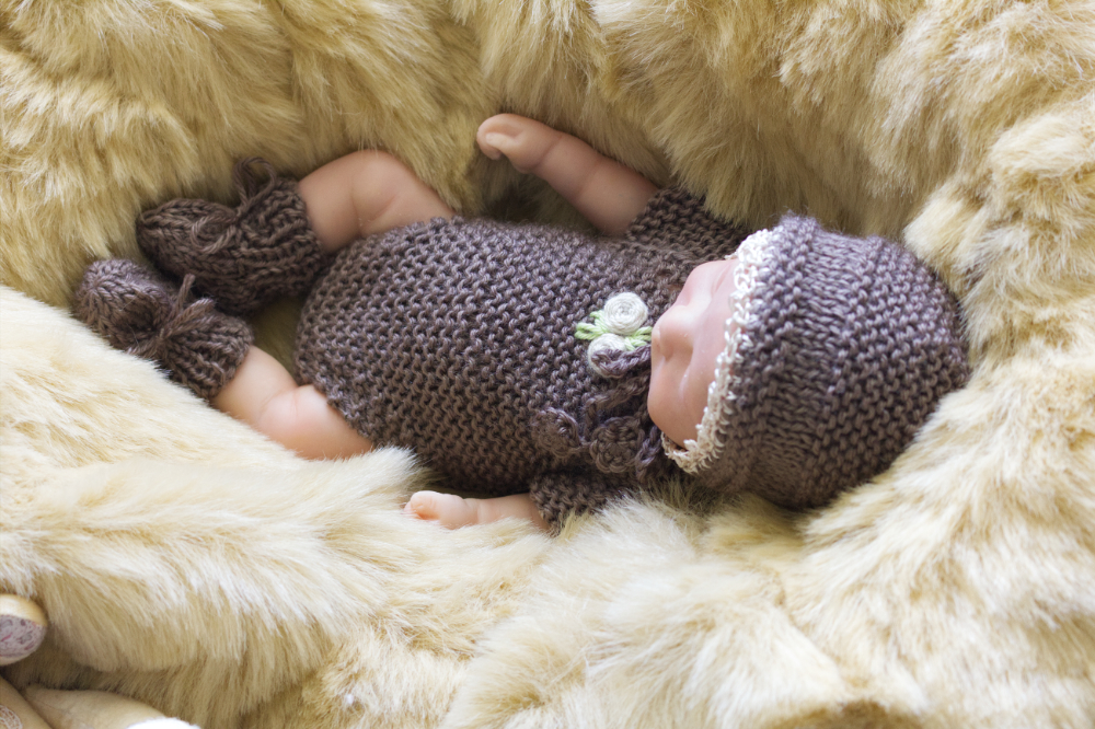 Chocolate Onesie Set 10 inch Dolls - Image 3