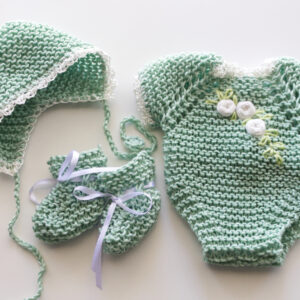 Green Onesie  Set 10 inch Dolls