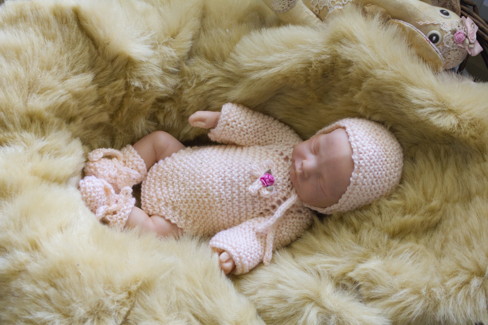 Pink Long Sleeve Onesie Set 10 inch - Image 3
