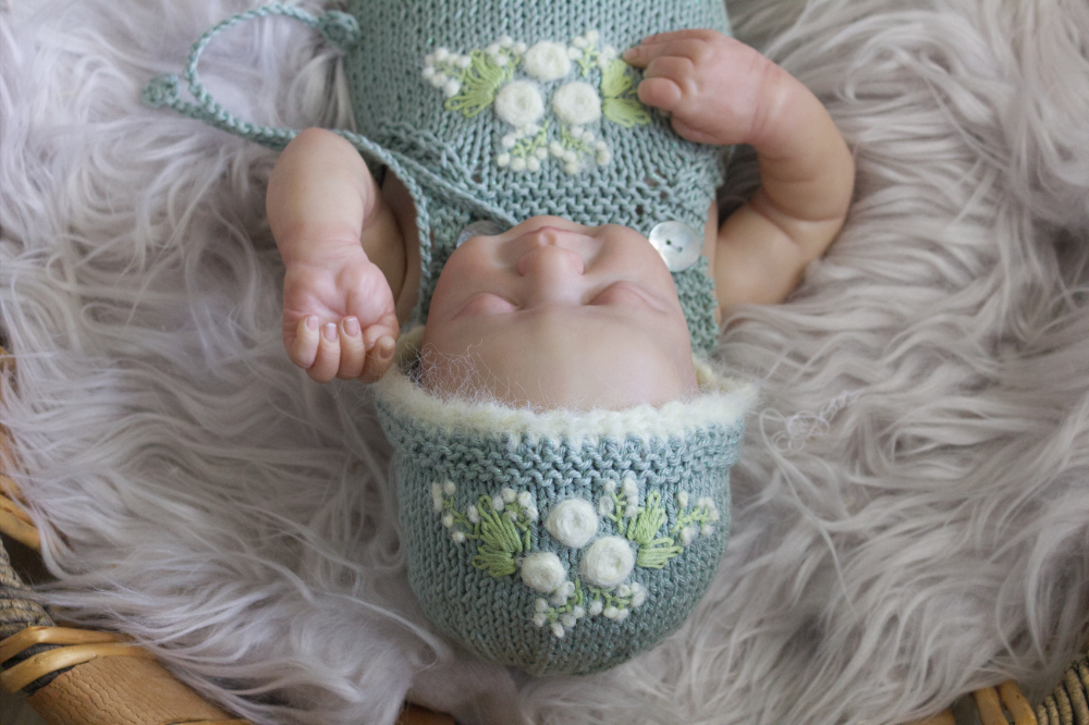 Sage Embroidered Onesie set 18 - Image 3