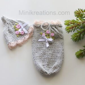 Snuggle Pod Grey Embroidered 8-9