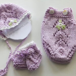 Lilac patterned Onesie 10